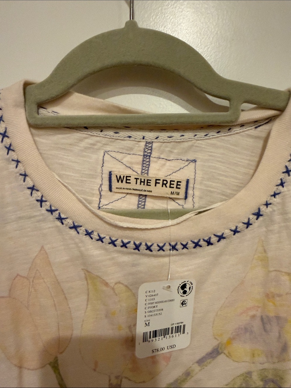 We The Free Cream Floral Graphic Tee - Picture 3 of 5